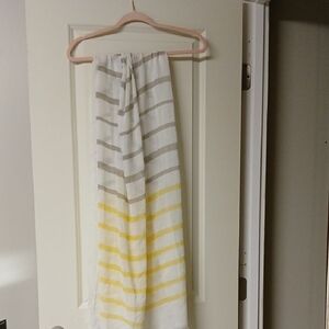 Striped Yellow and Gray Women's Scarf